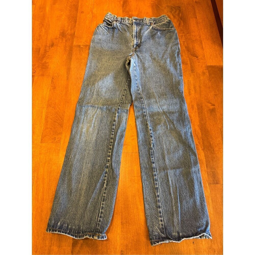 Woman’s vintage Y2K 90s Levi’s high-rise mom jeans orange tab